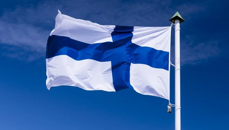 Finland flag square 